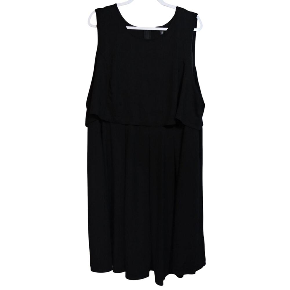 Torrid Elegant Black Sleeveless A Line Tiered Dress Size 30